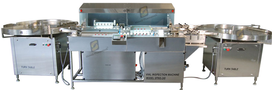 Optical Vial Inspection Machine SPINS - 240 PLC